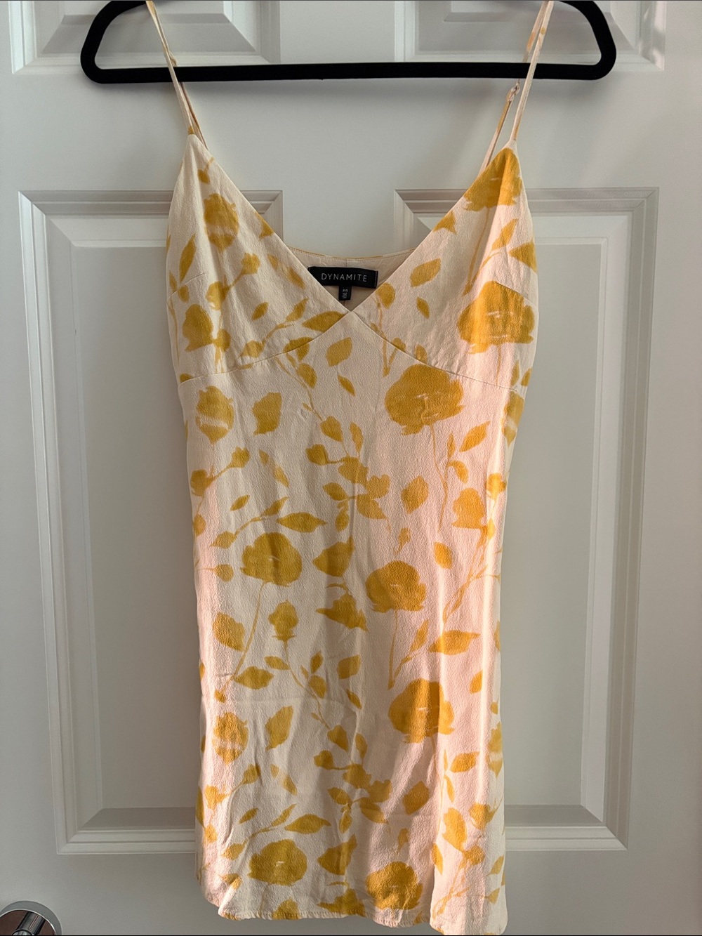 Yellow Floral Mini Dress